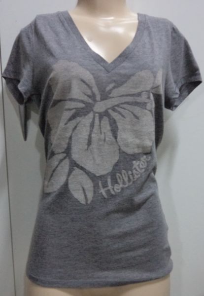 T-Shirt Hollister Cinza